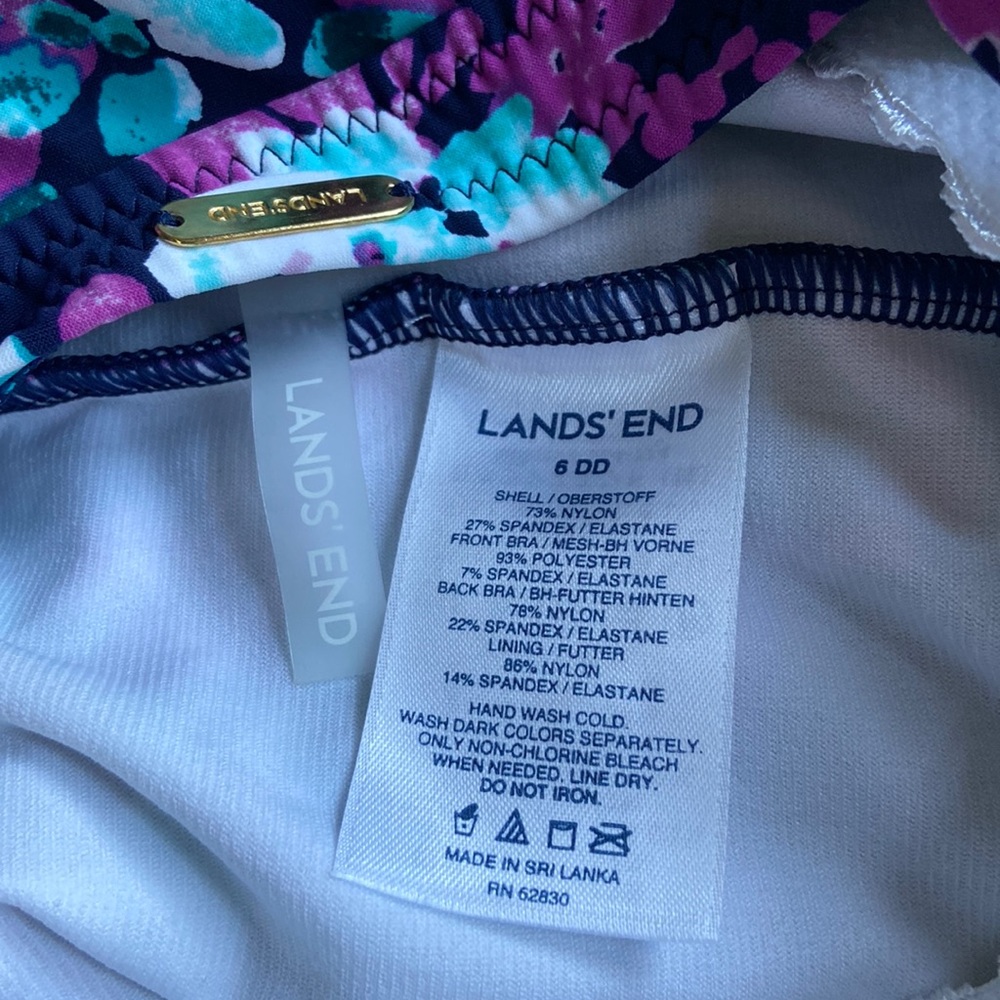 NWOT Land’s End tankini top - Picture 3 of 4